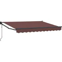 vidaXL Auvent Rétractable Électrique Marron 3,5 X 2 M