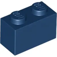 LEGO Brique 1x2 (3004), bleu foncé, 50x