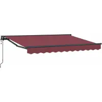 Syfax Auvent rétractable électrique Bordeaux 3,5 x 2 m