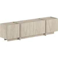 Skye Decor , meuble TV moderne en aggloméré 100 % mélaminé, aspect travertin, 180 x 46 x 35 cm | Épaisseur : 18 mm, avec charnières à fermeture amortie | Un design élégant pour votre intérieur.