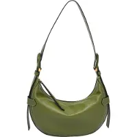 Fossil Cuir sac à épaule Harwell Hobo Tarragon olive