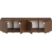 Skye Decor , meuble TV haut de gamme, noyer Milano, 180 x 46 x 35 cm | Panneau de particules 100 % mélaminé, épaisseur 18 mm | Avec charnières à fermeture douce, un design moderne pour votre intérieur.