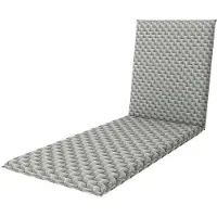Doppler Surmatelas 195 x 60 x 6 cm 50 % coton, 50 % polyester gris