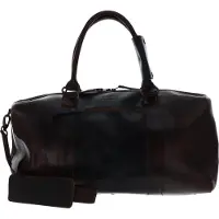 Buckle up BUCKLE & SEAM Cuir sac de voyage Willow Blu Weekender Brown / Midnight Blu marron foncé