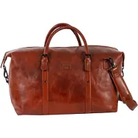 Mustang Cuir sac de voyage Natal Manchester Travelbag Cognac brun