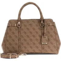 GUESS Sacs à main 'Leona' beige / marron châtaigne