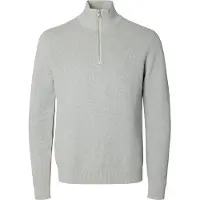 Selected Pull-over 'Dane' gris clair