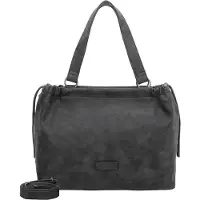 Fritzi aus Preußen sac shopper sac à épaule bandoulière Poppi01 Vintage Shopper Black Idol noir