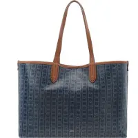 Fossil sac à épaule sac shopper Williamson Tote Bag Blue Print bleu marine