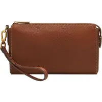 Fossil sac à poignet sac d’accessoires Gift Wristlet Medium Brown brun