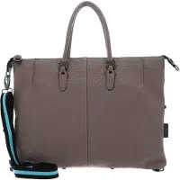 Gabs Cuir sac à épaule sac shopper Aura TG Montone Pence Black Acacia taupe