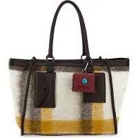 Gabs sac à épaule sac à épaule bandoulière Anastasia Scozzese Ruga Black Scozzese Senape + Moro multicolore gris