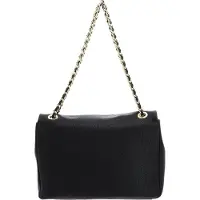 U.S. POLO ASSN. Cuir sac à épaule Arlington Flap Crossbody Bag Black noir