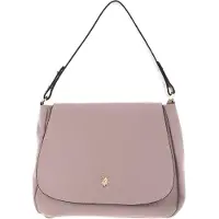 U.S. POLO ASSN. Cuir sac à épaule Arlington Flap Crossbody Bag Powder beige