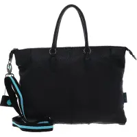 Gabs Cuir sac à épaule sac shopper Aura TG Montone Pence Black Nero noir
