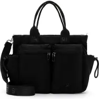 Suri Frey sac à épaule bandoulière sac à épaule Abby Handbag With Zipper Black noir