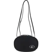 Lacoste Cuir sac à épaule Origin Croc Round Camera Bag Noir