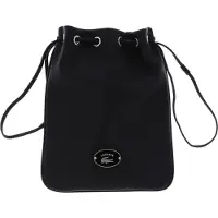Lacoste Cuir sac à épaule Origin Croc Shoulder Pouch Noir