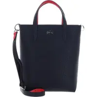 Lacoste sac à main sac à épaule bandoulière Anna Z Vertical Shopping Bag Abimes Petunia bleu marine
