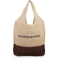 Scotch & Soda sac à épaule Oversized Straw Bag Natural beige
