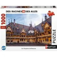 Ravensburger Puzzle 1000 pièces - Les hospices de Beaune / Des racines et des ailes, 1000 szt., Budynki, 14 lat(a)