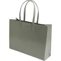 Ted Baker sac shopper Crikon Crinkle Extra Large Icon Bag Grey vert clair