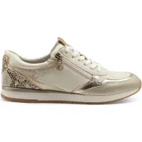 Tamaris Baskets basses crème / or / anthracite