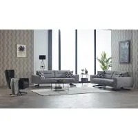 Xl Moebel Gmbh Garnitur Dreisitzer Sessel Couch Stoff 3tlg Polstersofa Sofa Grau Set