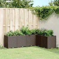 Prolenta Maison Exclusive - Bac à plantes marron 160 x 120 x 53 cm en PP