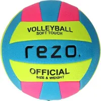 Syfax Ballon de Volleyball REZO PVC, Contraste Bicolore, Résistant, Léger, Unisexe