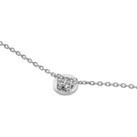 GUESS Borboleta Halskette, (Acier inoxydable, Verre)
