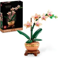 LEGO Botanique 10343 L'orchidée miniature, Fleurs artificielles, Set de construction, Décoration intérieure, Idée cadeau, 18 ans et plus