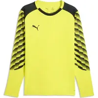 Puma Hommes, T-shirt de sport, teamLIGA26 GK Jersey LS (L), Noir, Jaune, L