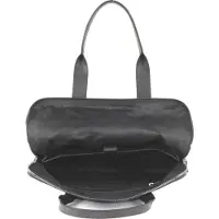 Saddler Cuir sac à épaule sac d'ordinateur portable pour ordinateur portable Loge Shopper Black noir