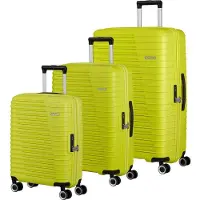 American Tourister trolley Roadrush Trolley Set A Lime Green jaune fluo 77cm