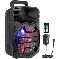 Pyle Juke-box Bluetooth grand format, haut-parleur de fête 800 W, Partybox, système de sonorisation avec télécommande et lumières LED, enceinte mobile, USB, MP3, SD, entrée RCA