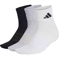 Adidas Chaussettes de sport 'ESS' gris chiné / noir / blanc