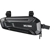 WildmanT Sacoche de vélo étanche et résistant aux chocs (1,8 L, fermeture velcro), noir