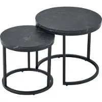 Invicta Table d'appoint 45 cm en marbre, design moderne pour le salon - ACHETER MAINTENANT