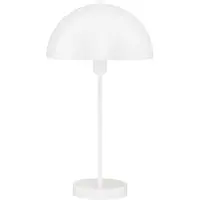Searchlight Lampe de bureau contemporaine Mushroom Steel White 1 Light E14