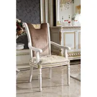 AEA 8x Ensemble de chaises classiques Ensemble de chaises en bois Siège rembourré Baroque Rococo Antique