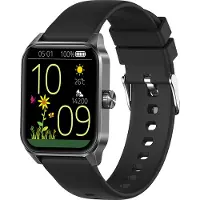 INF Montre intelligente avec appels Bluetooth et surveillance de la santé Le noir