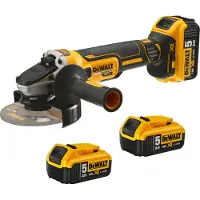 DeWalt DCG405P3 Set Meuleuse 18V Li-Ion (3x Batterie 5.0Ah) En TSTAK - 125mm - Moteur Brushless