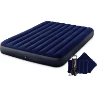 Intex Matelas gonflable 203x152x25 cm avec pompe à piston 64765