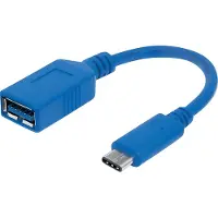 Manhattan 353540 Câble USB 3.1 C -> A St/Bu 0.15m bleu