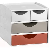 Cep 1032112391 Mini-boîte à tiroirs MyCube Terra Nova, 4 tiroirs, assortis