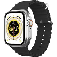 LEICKE APPLOID Smartwatch U8+ argent mat IP67, boîtier métallique, bracelet métallique interchangeable supplémentaire