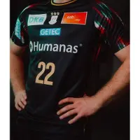 Hummel Maillot de foot SC Magdeburg pour enfants, domicile, saison 25/26, couleur noire, taille 116