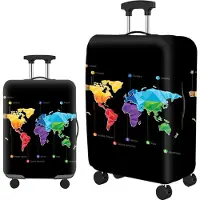 INF Housse de valise de protection, étui de bagage élastique épais S Modèle de carte en diamant