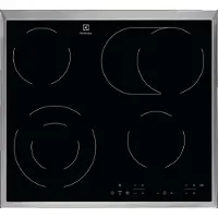 Electrolux EHF6346XOK Noir Encastrable Céramique 4 zone(s)